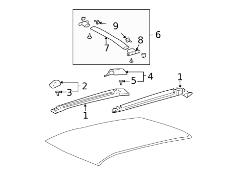 Luggage Carrier for 2005 Pontiac Vibe #0