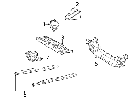 Engine & Trans Mounting for 2000 Lincoln LS #0