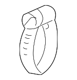 12567699 - Emission System: Clamp for Buick: Century | Chevrolet: Impala, Monte Carlo Image