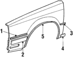 4491982 - Body: Upper Molding for Chrysler: New Yorker Image