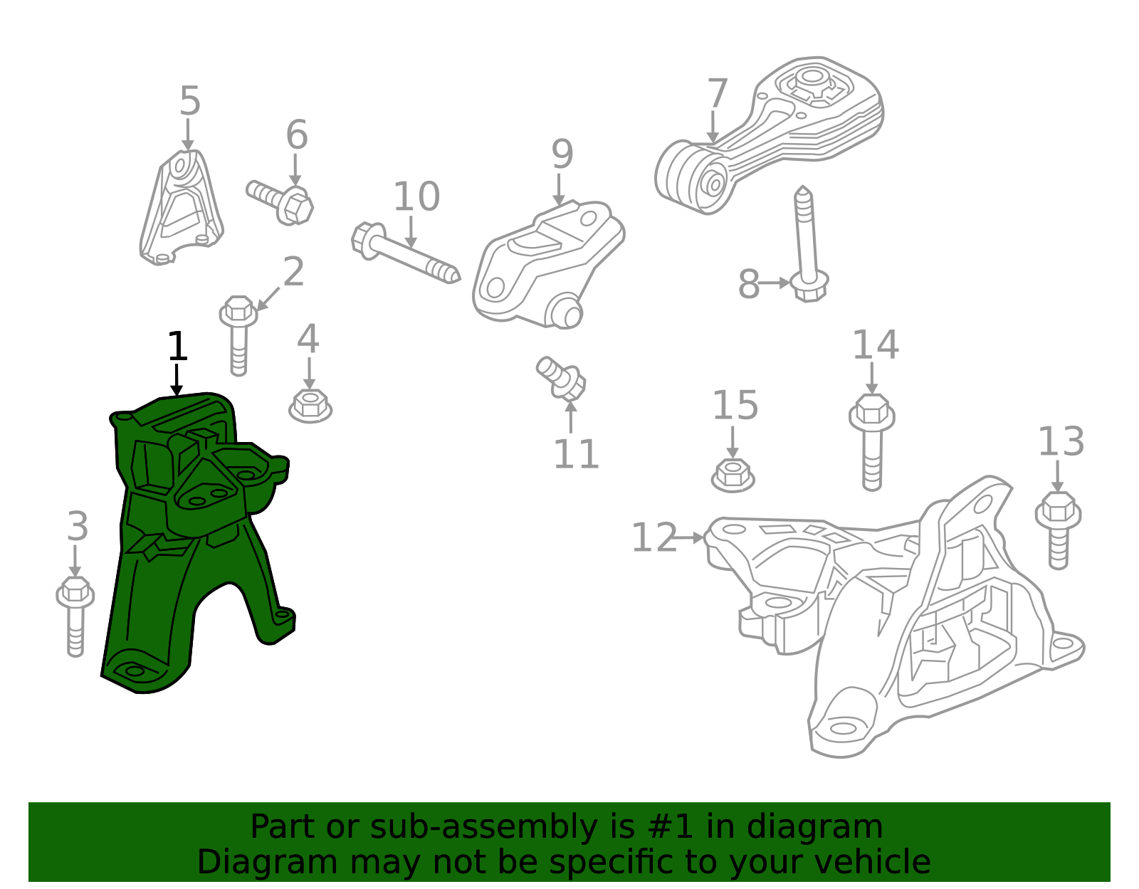 2022-2025 Honda Civic Engine Mount 50820-T20-A12 | OEM Parts Online