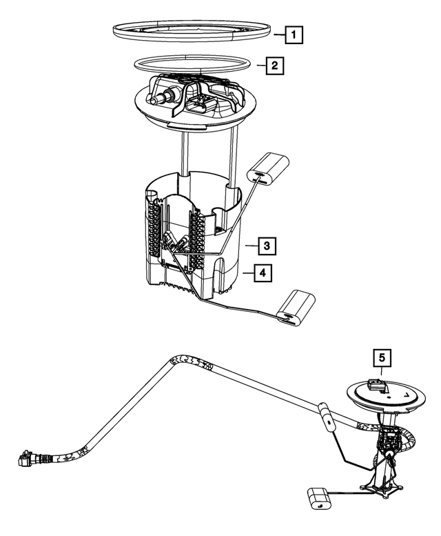 5145583AE - Fuel: Fuel Pump/Level Unit Module Kit, Primary for Mopar Image
