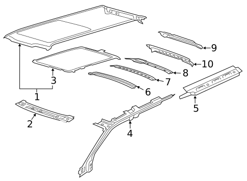 Roof & Components for 2023 Ford Expedition #3