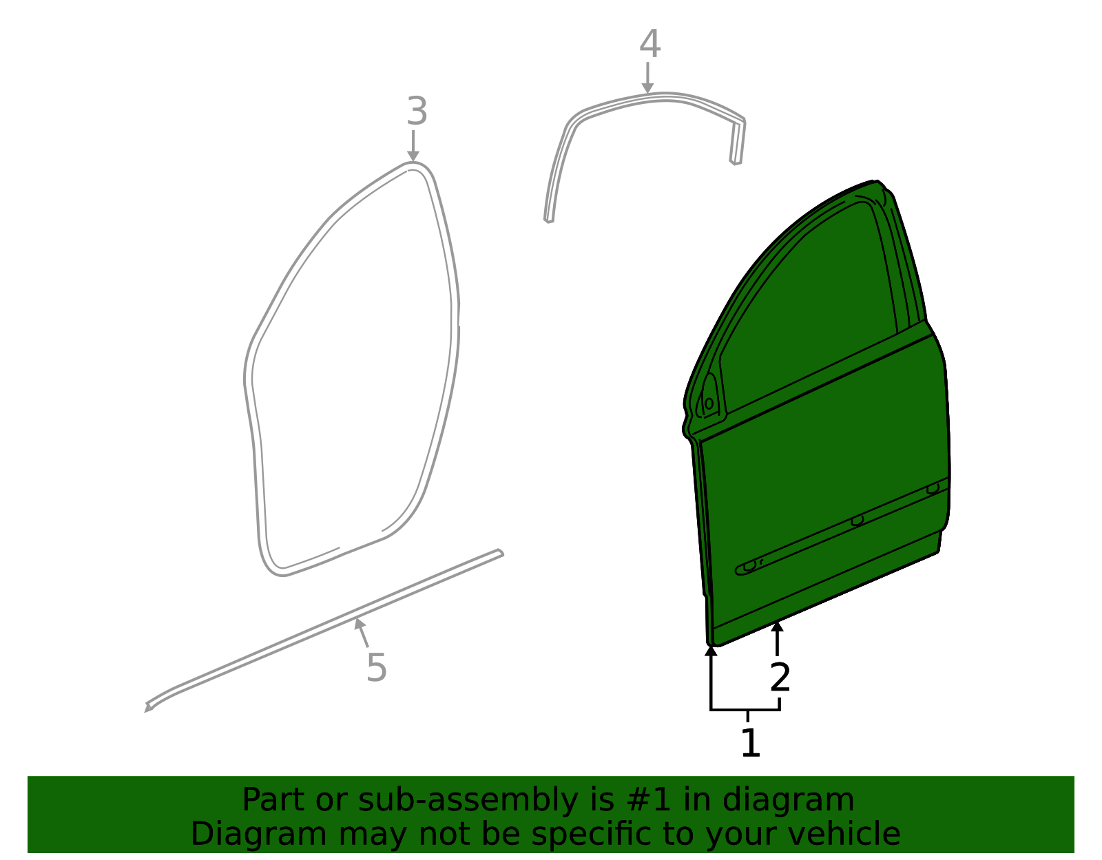 2007-2017 GM Passenger Side Front Door 22883073 | OEM Parts Online