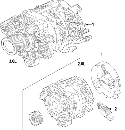 Alternator for 2021 BMW 430i #3