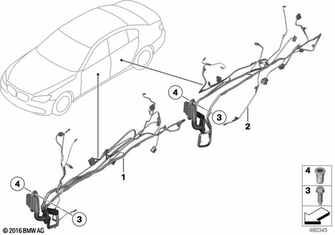 Supplementary Cable Sets for 2014 BMW 760Li #3