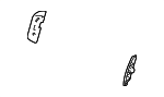 T2R2401 - Body: Seat Back Reinforcement Plate for Jaguar Image