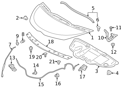 Hood & Components for 2014 Scion iQ #0