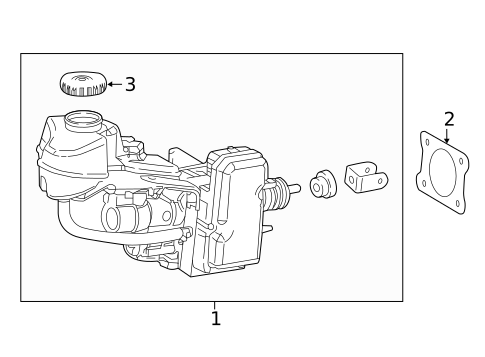Master Cylinder - Components On Dash Panel for 2019 Toyota Prius #0
