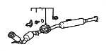 17410F0510TOYOTA - : 2024 Toyota Grand Highlander - Catalytic Converter for Toyota: Grand Highlander Image