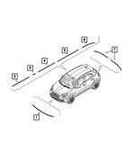 68609953AA - : Tape - Bodyside Stripe Kit, Right for Mopar Image