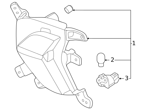Rear Fog Lamps & Reflex for 2022 Kia Niro #0