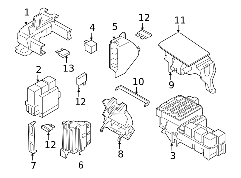 Fuse & Relay for 2021 Porsche Panamera #16