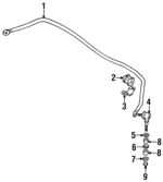 4664250G00 - : Stabilizer Bar Bracket for Suzuki Image