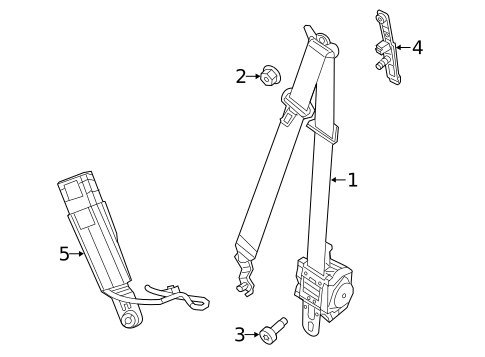 Front Seat Belts for 2019 Dodge Durango #0