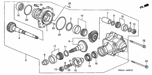 Transfer (4WD) for 2006 Honda CR-V #0