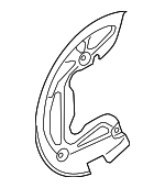 BRDS5 - Brakes: Motorcraftâ„¢ Brake Dust Shield for Ford Image