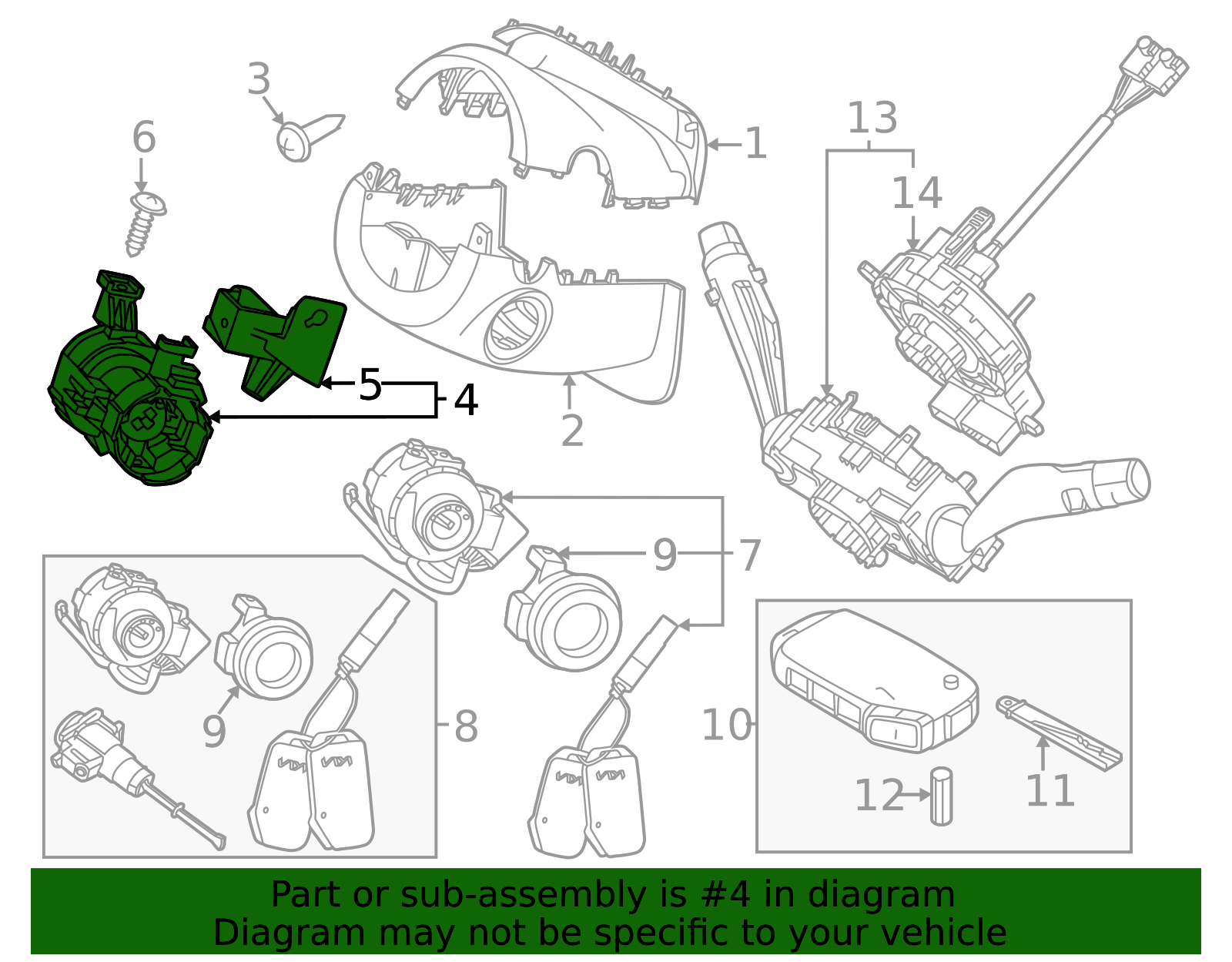 81910-N9110 - Ignition Housing 2023-2025 Kia | Kia.Parts Store