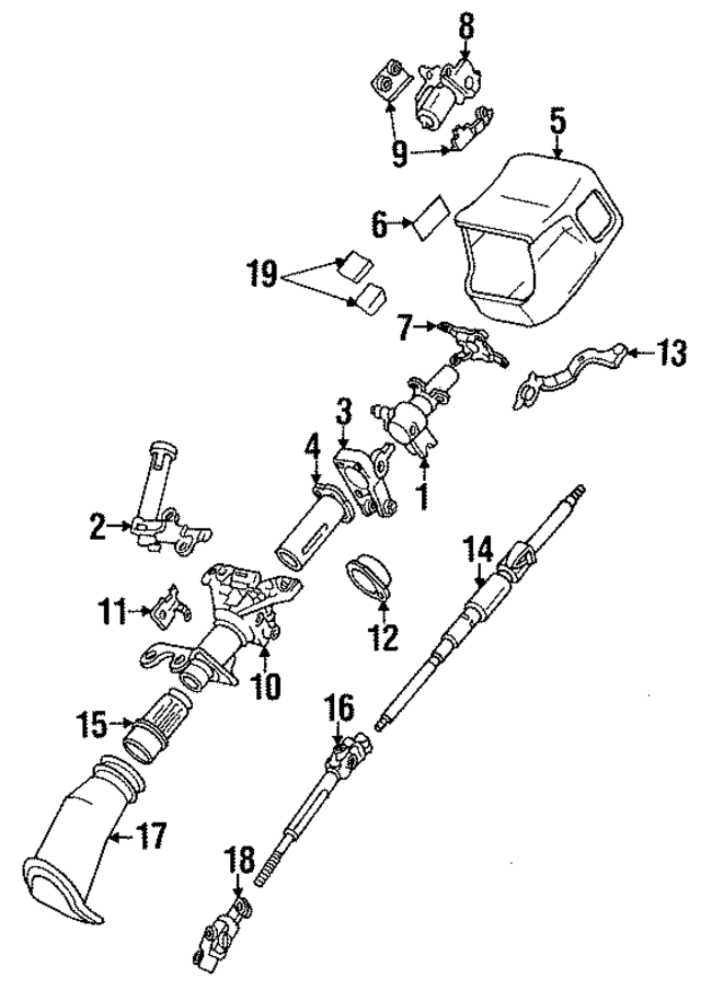 4585950010 - Steering: Column Housing Support for Lexus Image