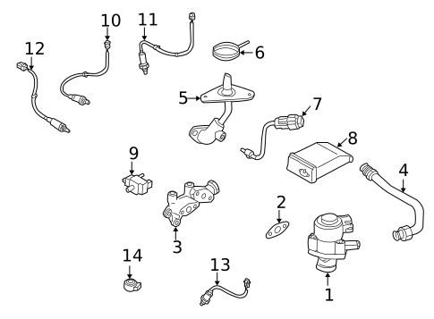 Emission Components for 2001 INFINITI I30 #0