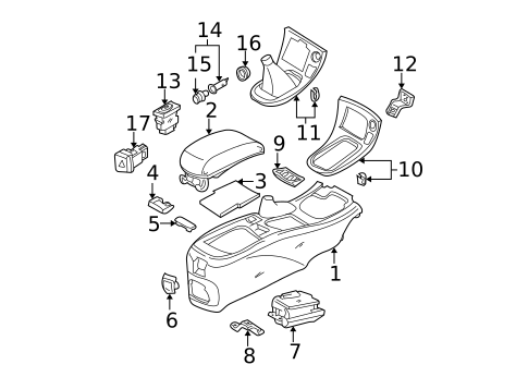 Center Console for 2000 Nissan Maxima #0