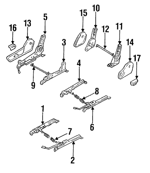 Tracks & Components for 1994 Toyota T100 #0
