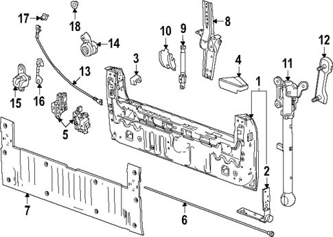 Tailgate for 2025 GMC Sierra EV #0