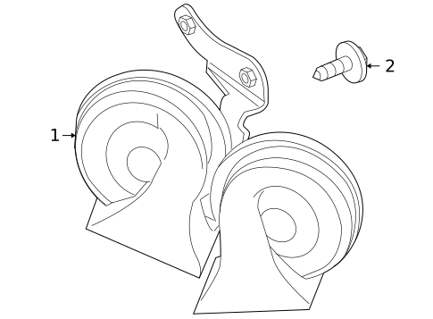 Horn for 2010 Jaguar XFR #1