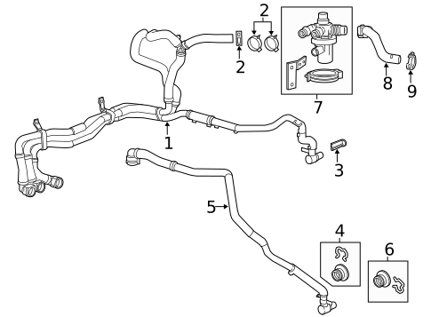Radiator & Components for 2014 Chevrolet Volt #3