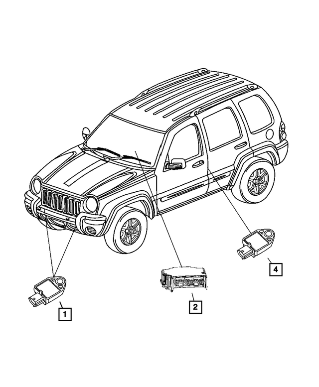 56038862AF - Electrical: Occupant Restraint Module for Jeep: Liberty Image