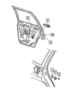 5HS56BB8AJ - : HANDLE REAR DOOR EXTERIOR for Jeep: Commander, Grand Cherokee Image