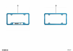 82122357931 - Retrofitting / Conversion / Accessories: Electronaut License Plate Frame-Slim for BMW Image