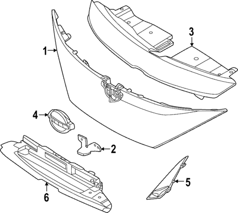 Grille & Components for 2023 Nissan ARIYA #0