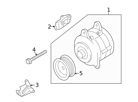 Alternator for 2004 INFINITI M45 #1
