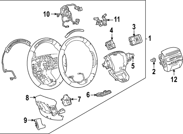 85012241 - : Part# 85557747 Cruise Switch for GMC: Hummer EV Pickup, Hummer EV SUV Image