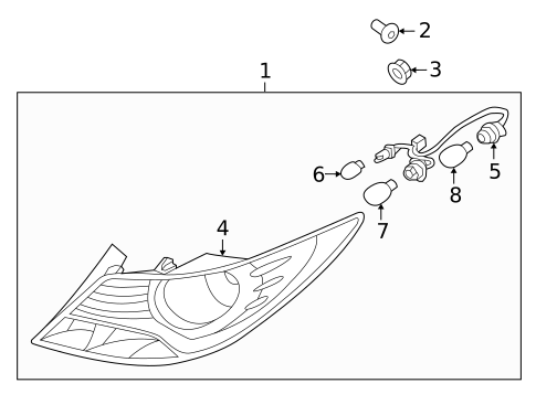 Tail Lamps for 2014 Hyundai Accent #0