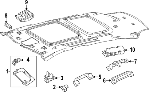 Interior Trim - Roof for 2025 Mercedes-Benz GLC63 AMG S E Performance #0