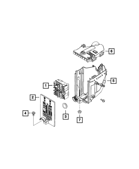 Power Distribution, Fuse Block, Junction Block, Relays and Fuses for 2016 Jeep Renegade #0