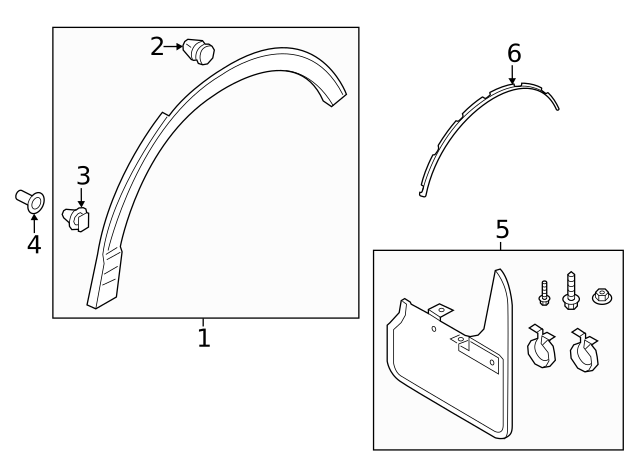 83A854990A - : Wheel Arch Molding for Audi Image