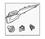 85860G9100VNB - : Upper Quarter Trim for Hyundai Image