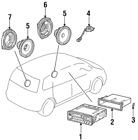 Sound System for 1998 Isuzu Oasis #0