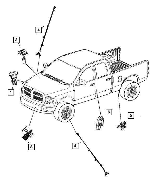 56043167AB - Electrical: Side Airbag Impact Sensor for Mopar Image