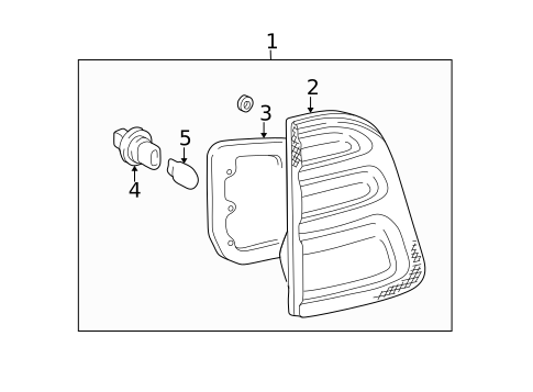 Tail Lamps for 2005 Toyota Land Cruiser #1