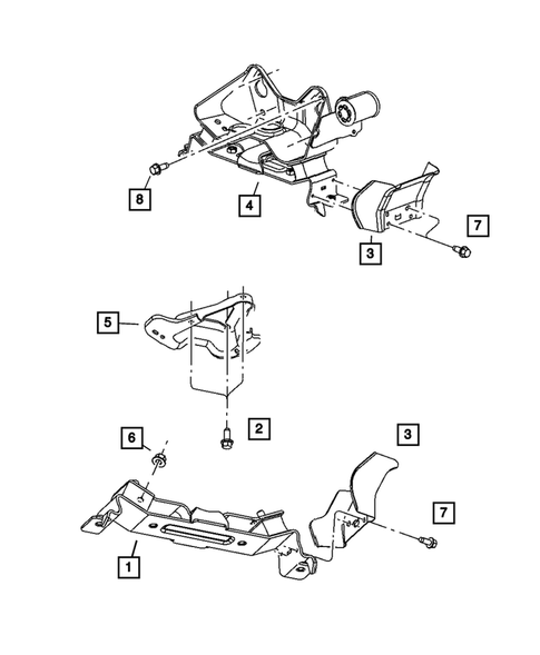 Engine Mounting for 2005 Jeep Grand Cherokee #2