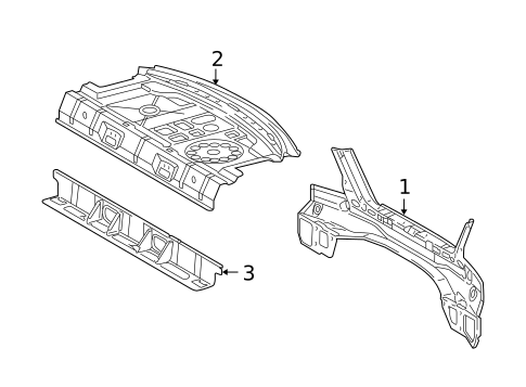 Rear Body for 2006 Mercedes-Benz CLK350 #1