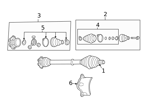 Drive Axles for 2005 Audi A4 #1