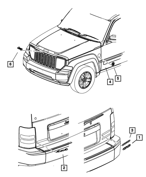 Nameplates for 2010 Jeep Liberty #0