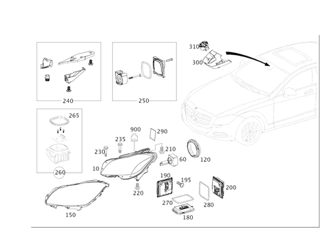 Front Illumination for 2014 Mercedes-Benz CLS63 AMG S #0