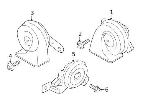 Horn for 2018 Kia Sorento #0