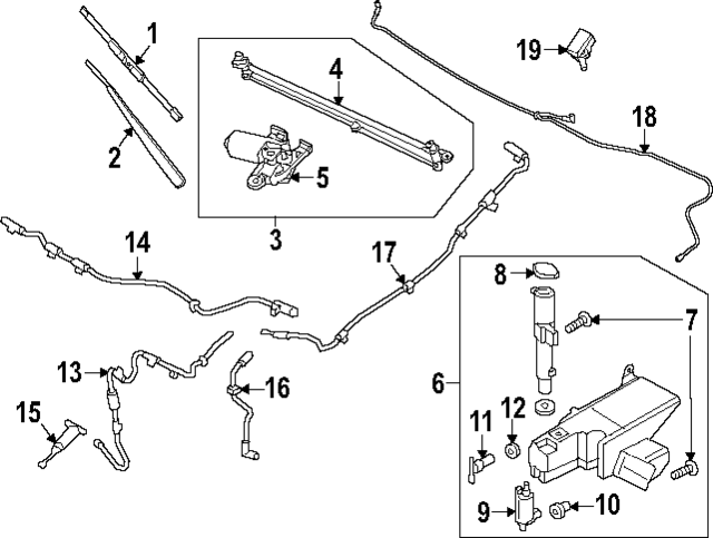 PC3Z17A605A - Body: Discharge Hose for Ford: F-250 Super Duty, F-350 Super Duty, F-450 Super Duty Image